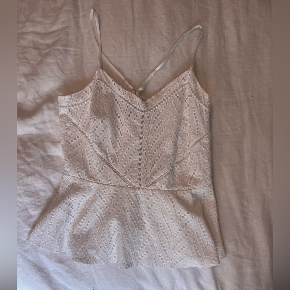 White House black market size small white top. Never worn